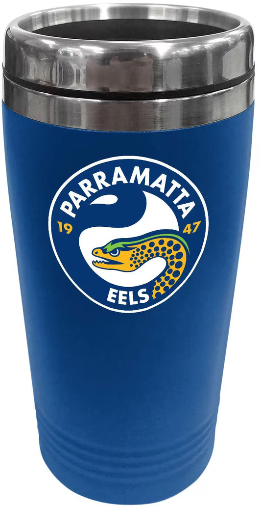 Parramatta Eels NRL 450ml Stainless Steel Travel Mug *colour logo*