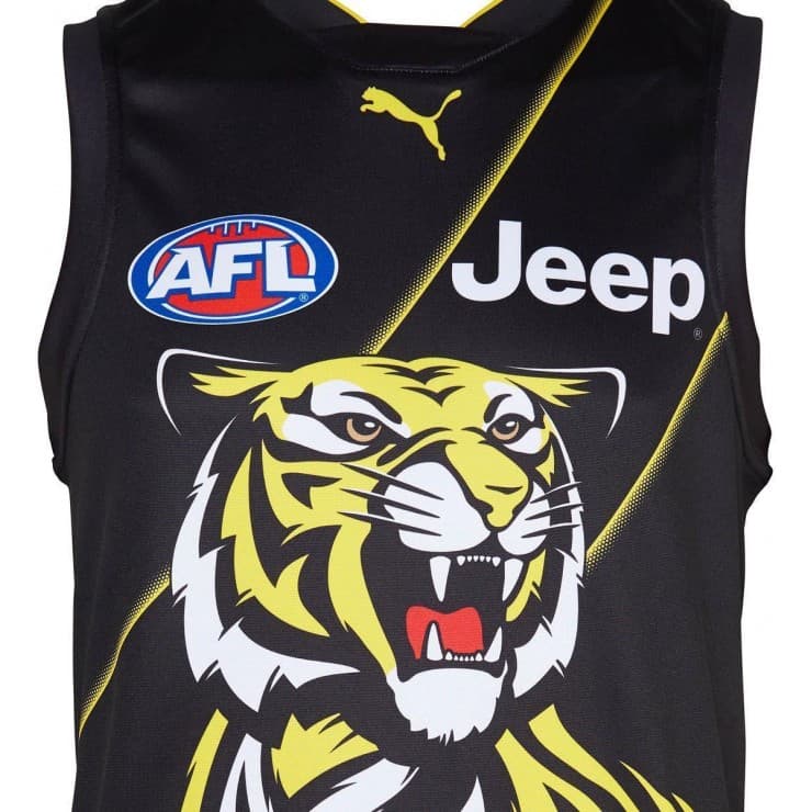 Richmond Tigers AFL Mens Training Guernsey