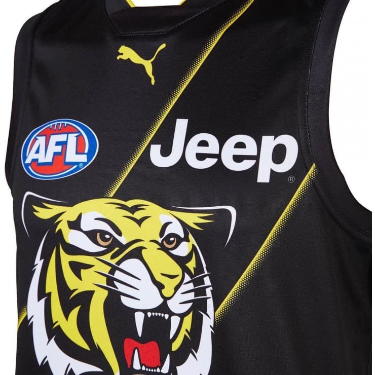 Richmond Tigers AFL Mens Training Guernsey