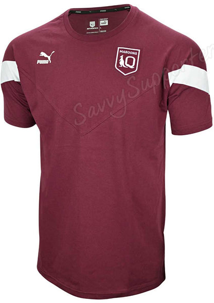 QLD Maroons Puma State of Origin Mens 100% Cotton Iconic Tee