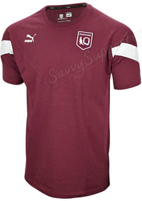 QLD Maroons Puma State of Origin Mens 100% Cotton Iconic Tee