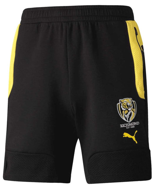 Richmond Tigers AFL Mens 8 Inch Training Shorts