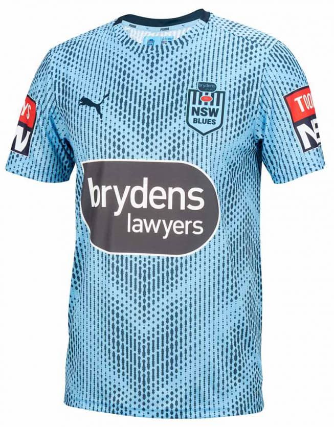 NSW Blues 2021 State of Origin Mens Sky Training Shirt
