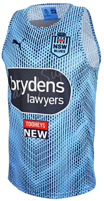 NSW Blues  State of Origin Mens Sky Training Singlet