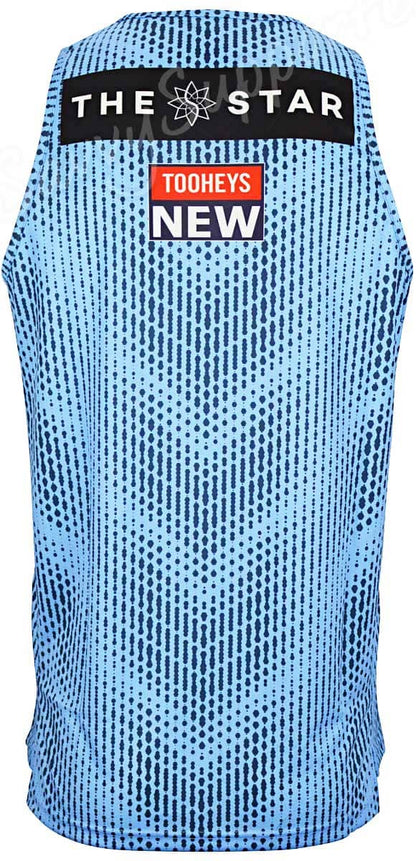 NSW Blues  State of Origin Mens Sky Training Singlet