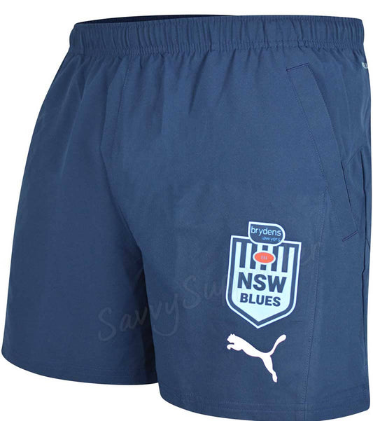 NSW Blues NRL State of Origin Kids Training Shorts