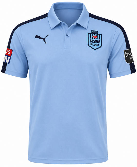 NSW Blues State of Origin Mens Team Polo Shirt S & M Only