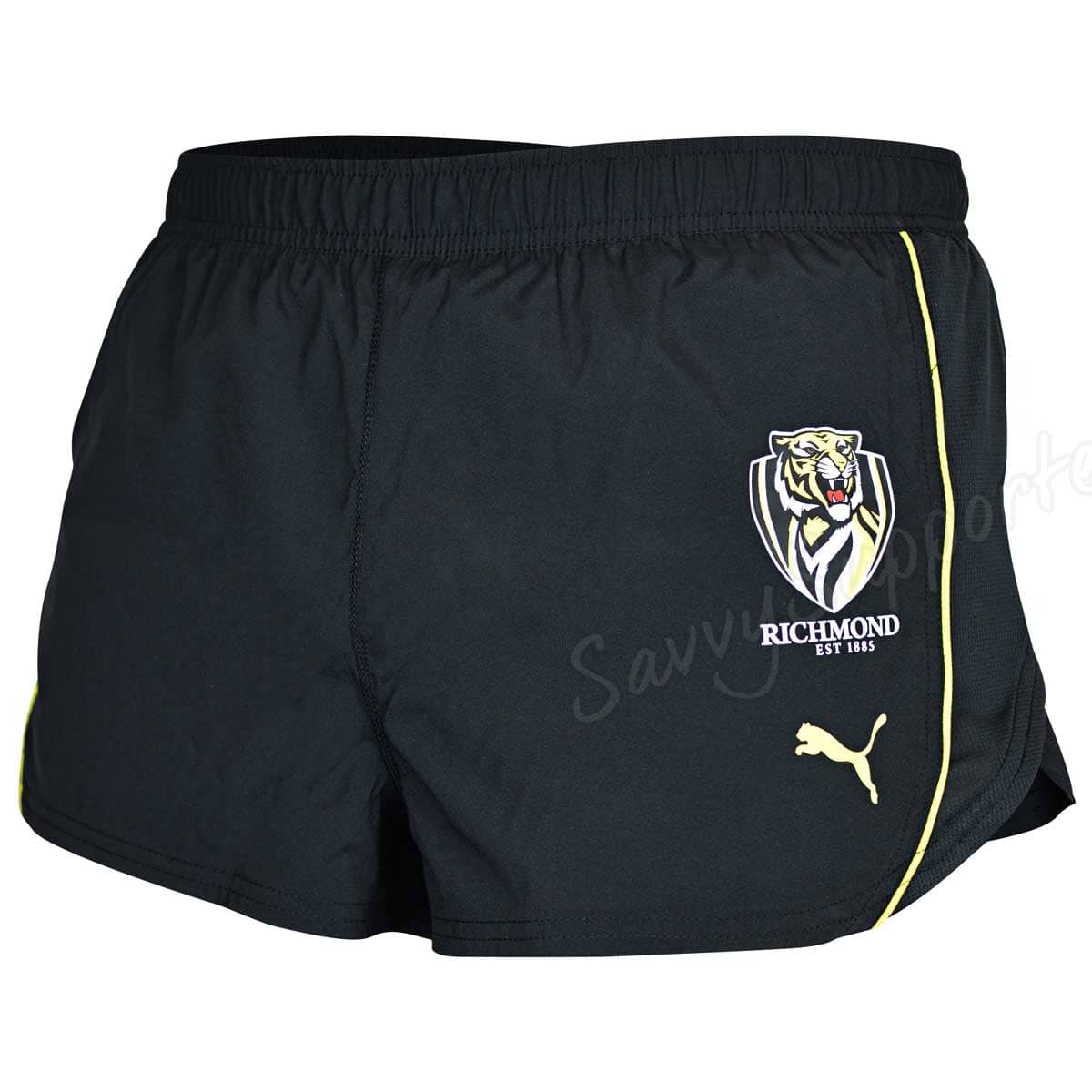 Richmond Tigers AFL Mens Running Shorts