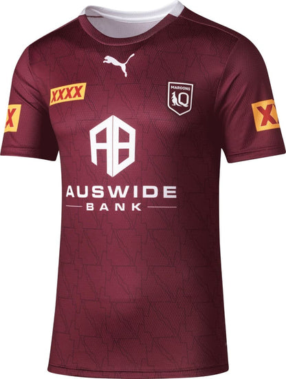 QLD Maroons State of Origin Mens Maroon Training Shirt