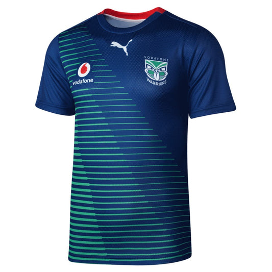New Zealand Warriors NRL Mens Navy Training Shirt