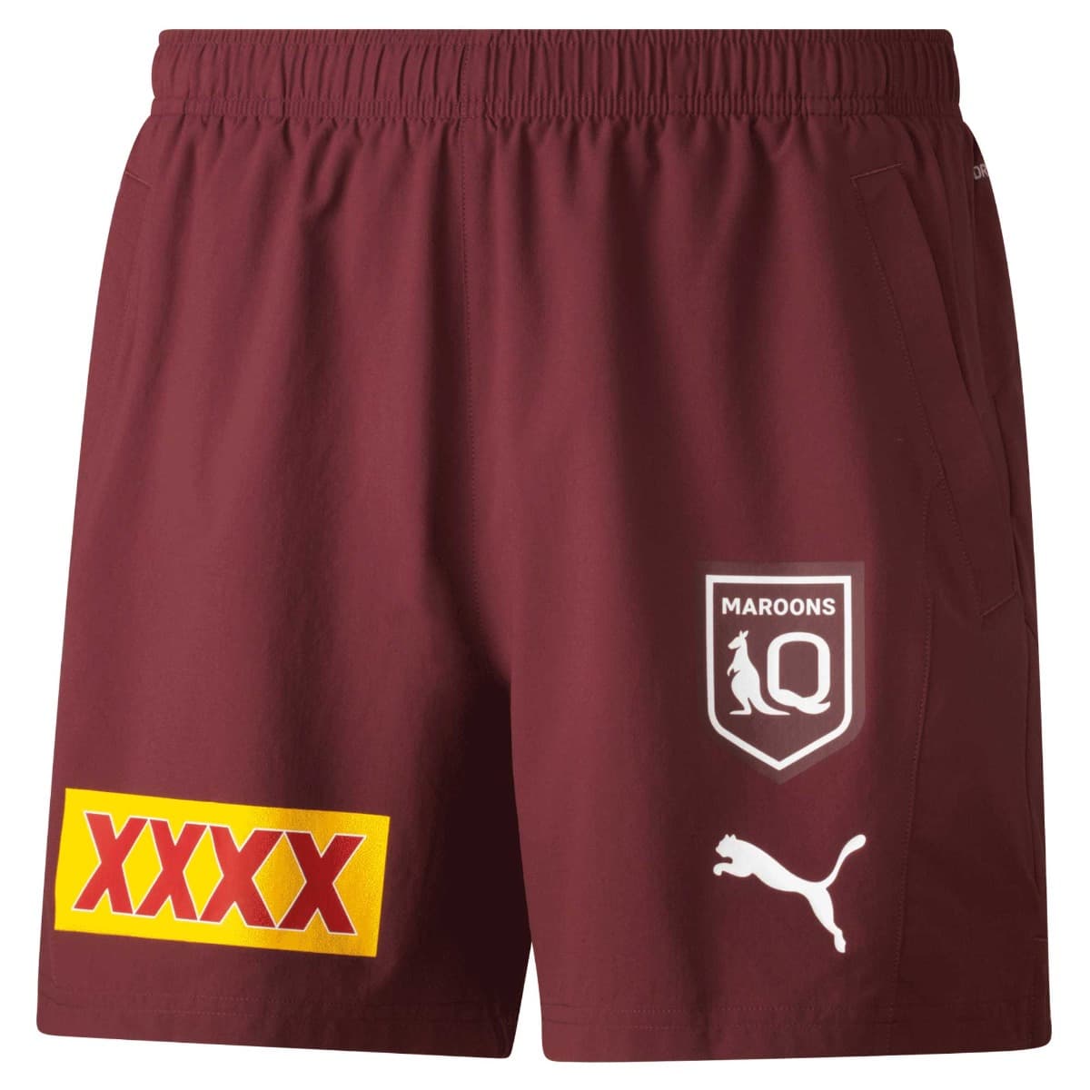 QLD Maroons State Of Origin Mens Maroon Training Shorts