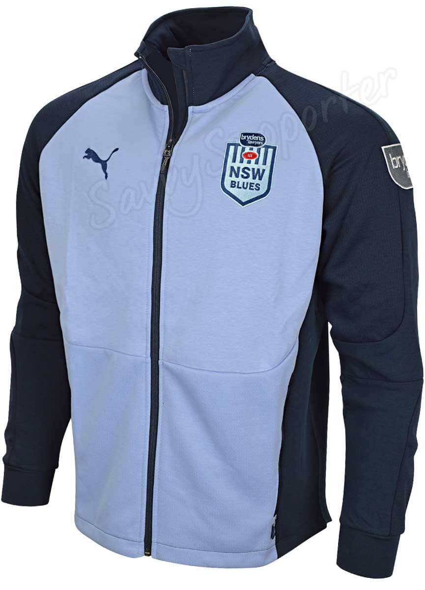NSW Blues State of Origin Mens Team Full Zip Jacket
