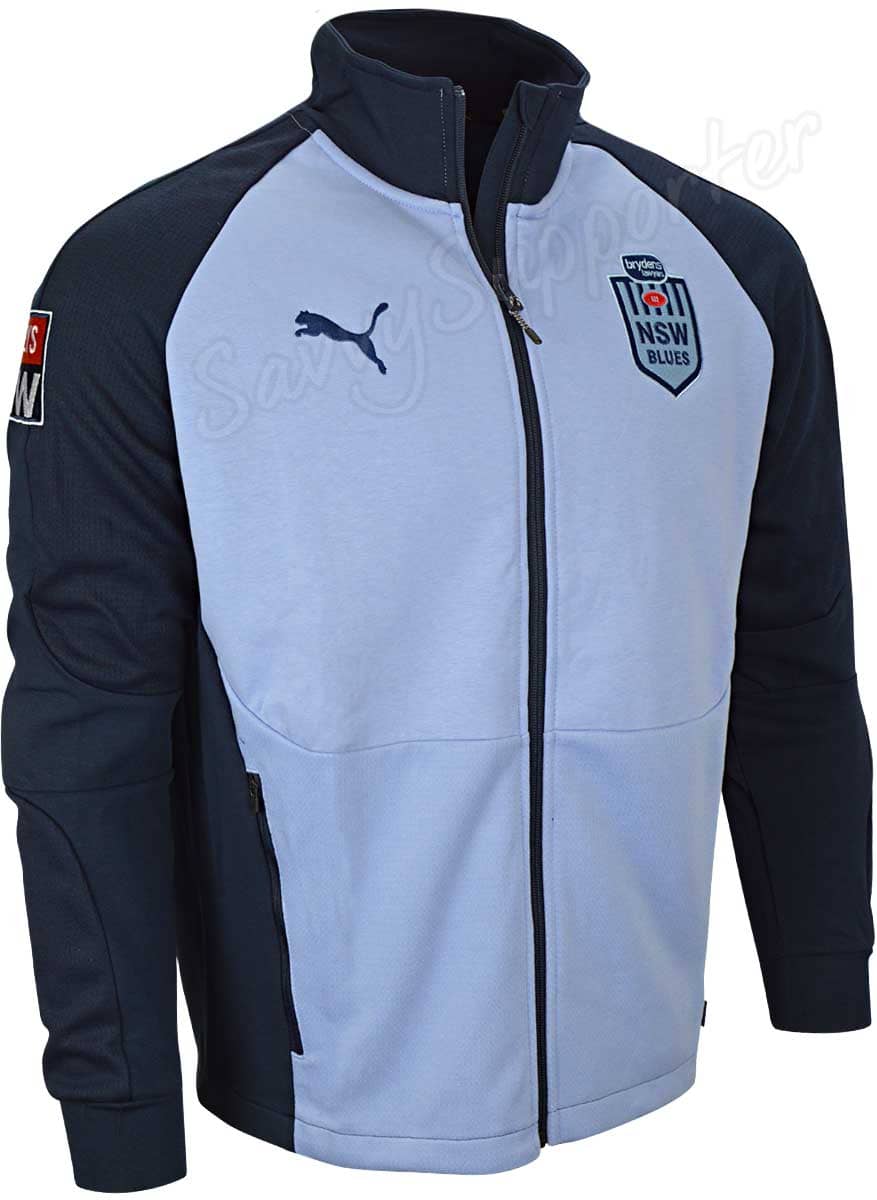 NSW Blues State of Origin Mens Team Full Zip Jacket
