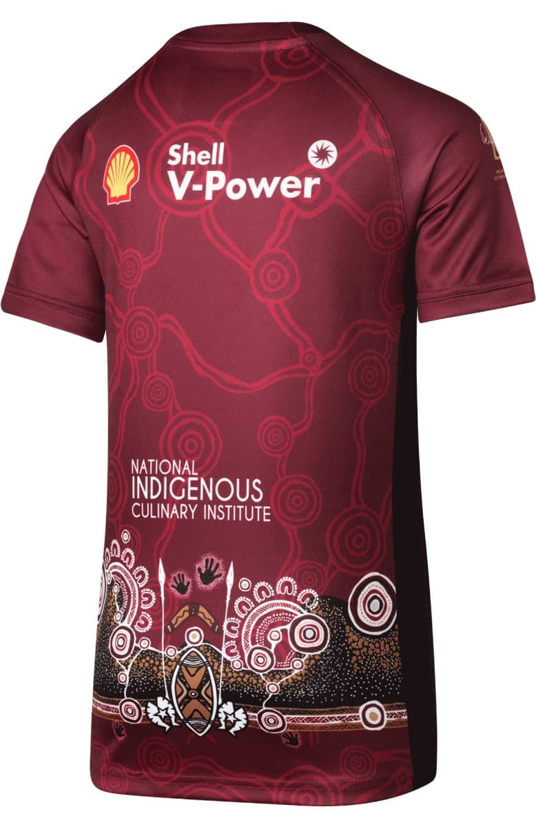 QLD Maroons State of Origin Kids Indigenous Training Jersey