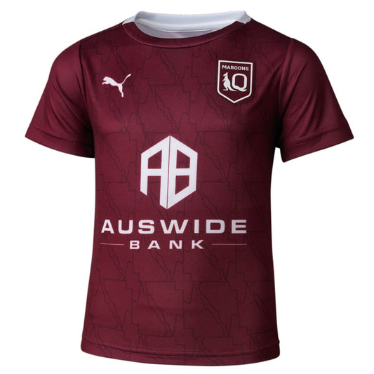 QLD Maroons State of Origin Kids Maroon Training Shirt