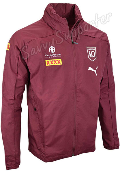 QLD Maroons State Of Origin Mens Rain Jacket