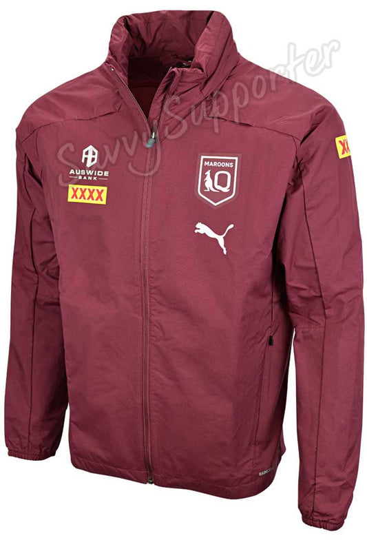 QLD Maroons State Of Origin Mens Rain Jacket