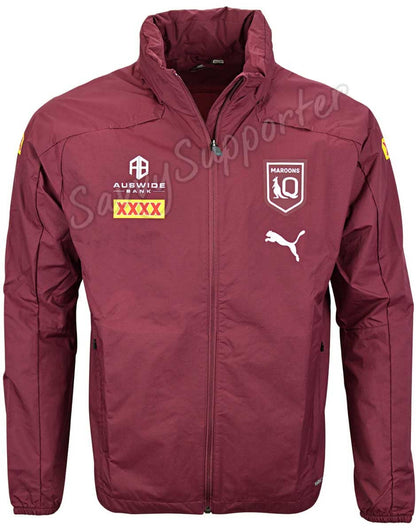 QLD Maroons State Of Origin Mens Rain Jacket