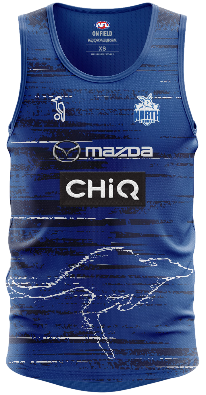 North Melbourne Kangaroos 2026 AFL Mens Training Singlet