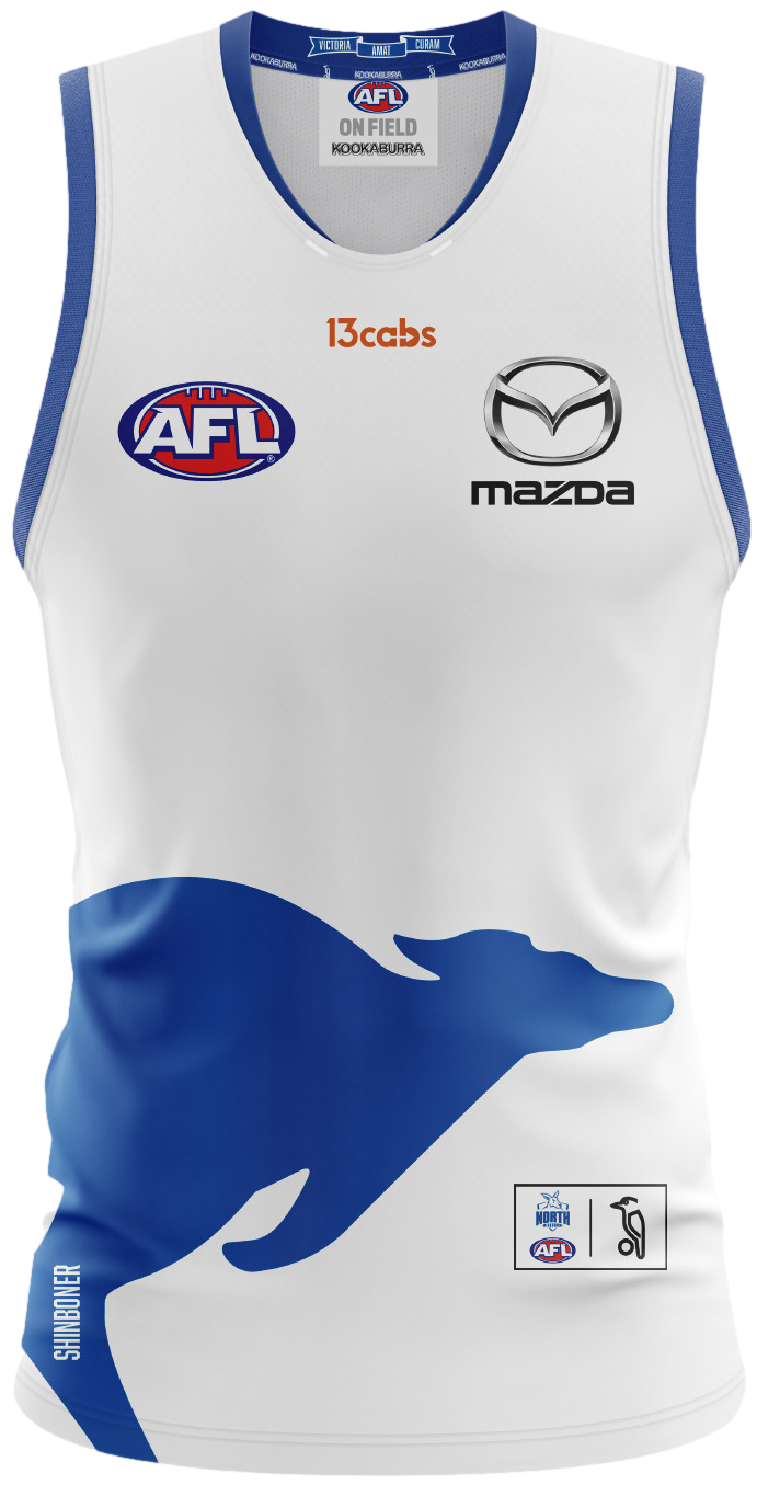 North Melbourne Kangaroos 2026 AFL Kids Away Guernsey