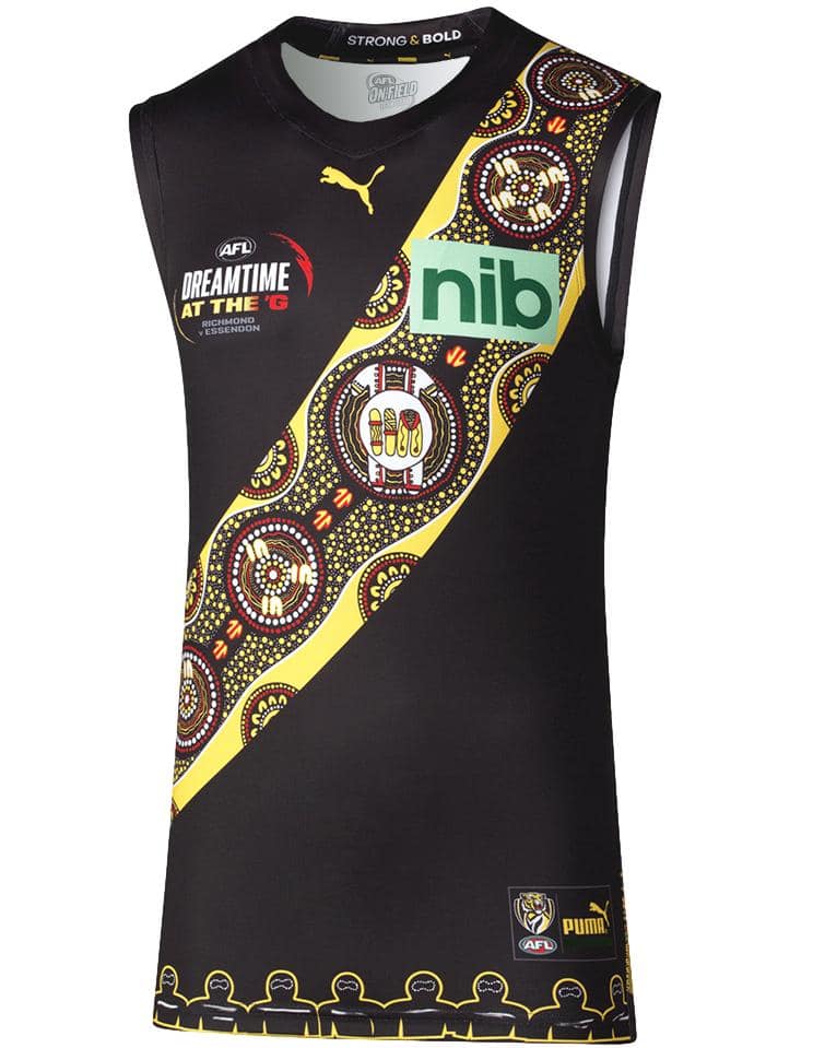 Richmond Tigers AFL Mens Indigenous Guernsey