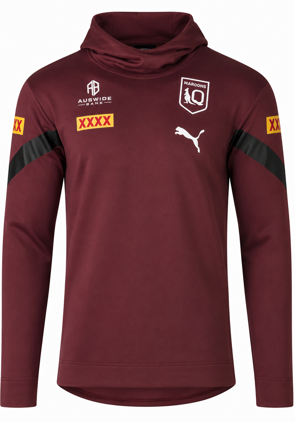 QLD Maroons State Of Origin Mens Maroon Team Hoody