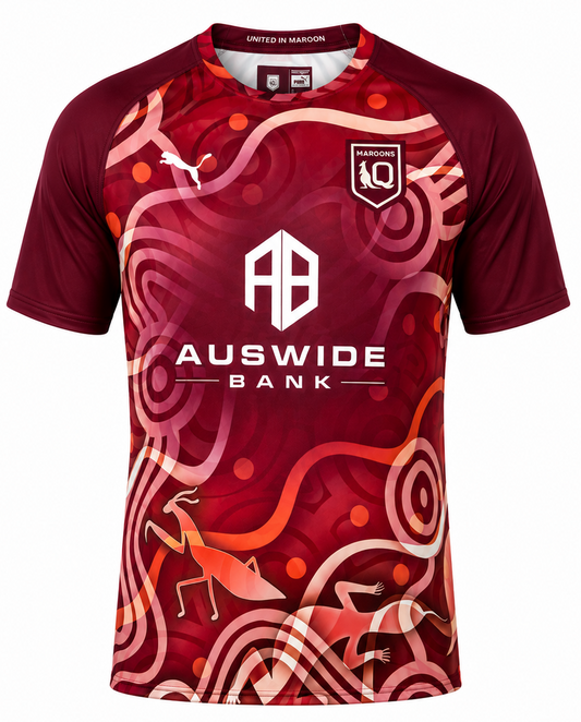 QLD Maroons State of Origin Mens Indigenous Jersey