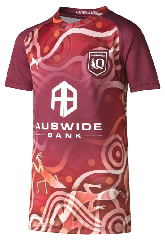QLD Maroons 2023 State of Origin Kids Indigenous Jersey