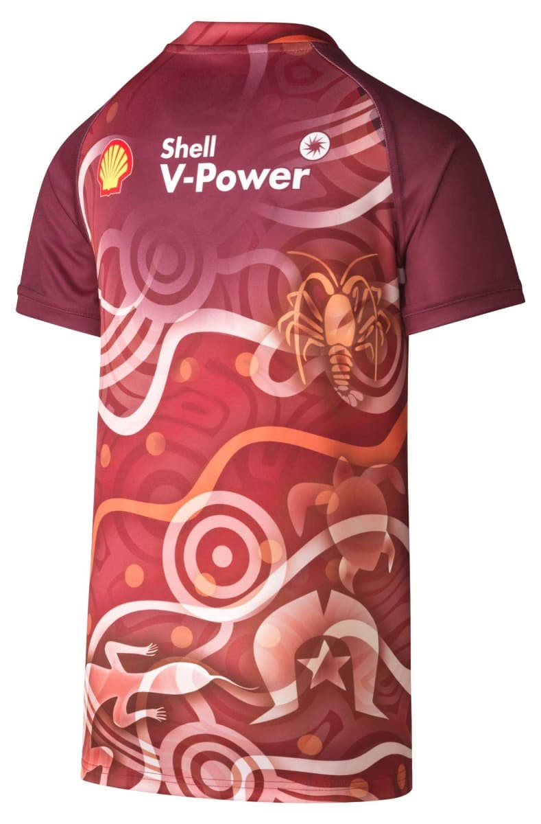 QLD Maroons 2023 State of Origin Kids Indigenous Jersey