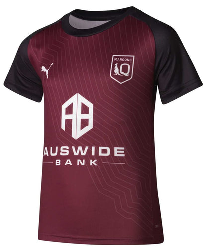 QLD Maroons 2023 State Of Origin Kids Training Shirt
