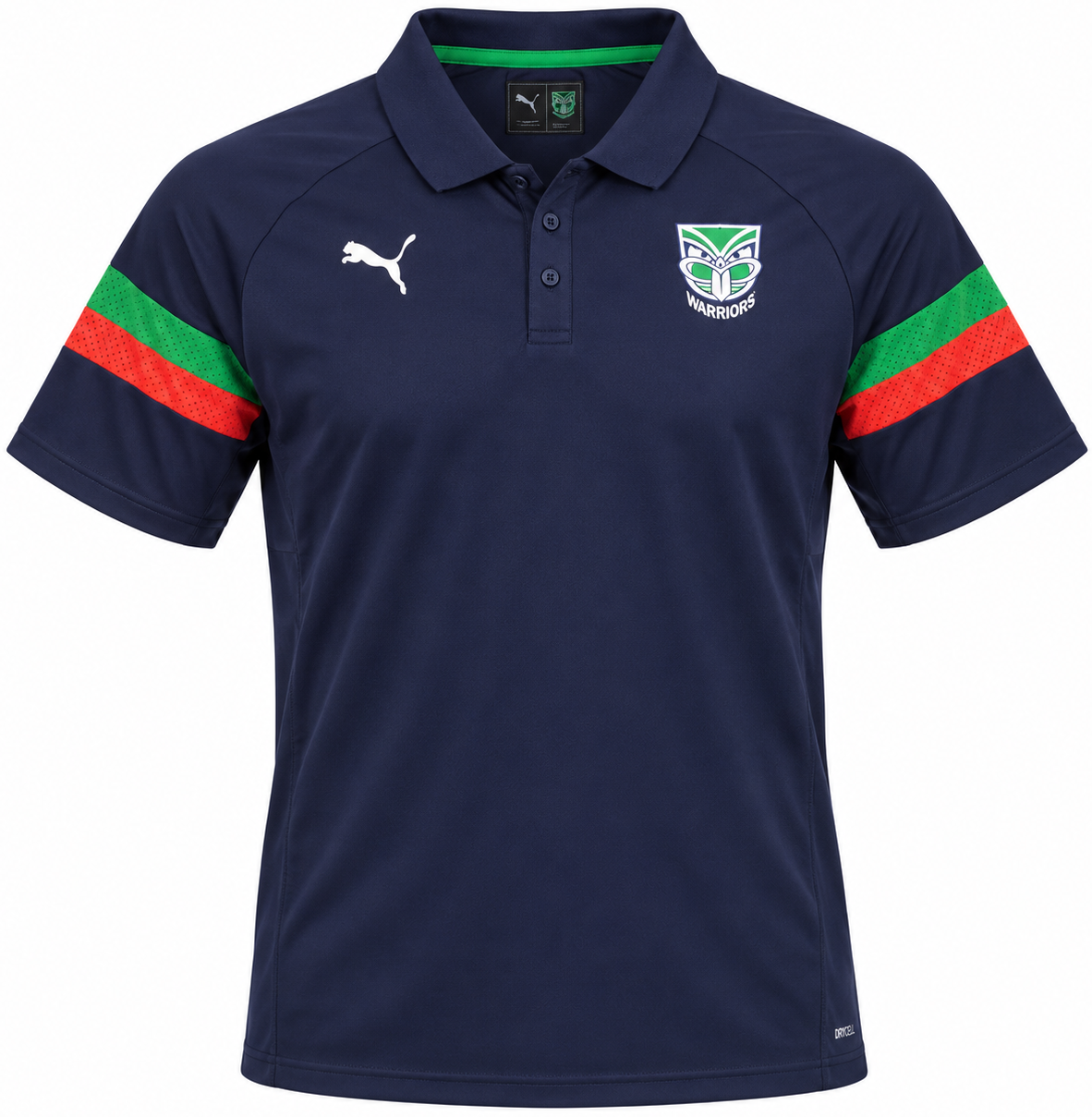 New Zealand Warriors NRL Mens Media Polo Shirt