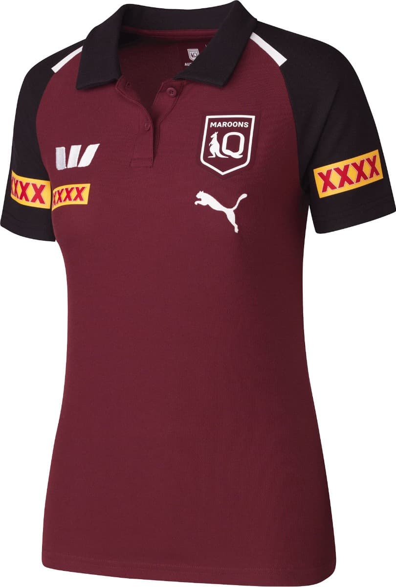 QLD Maroons 2024 State of Origin Ladies Team Polo Shirt
