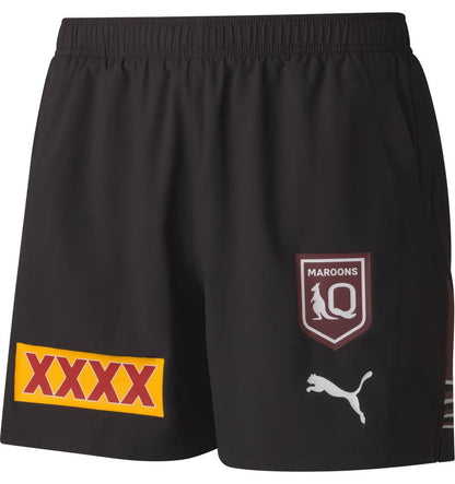 QLD Maroons 2024 State of Origin Mens Black Training Shorts