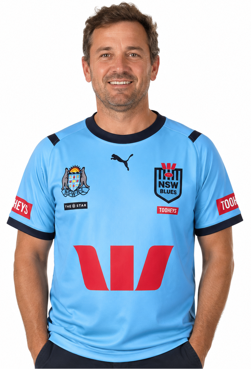 NSW Blues State of Origin Mens On Field Jersey - Size Medium Only