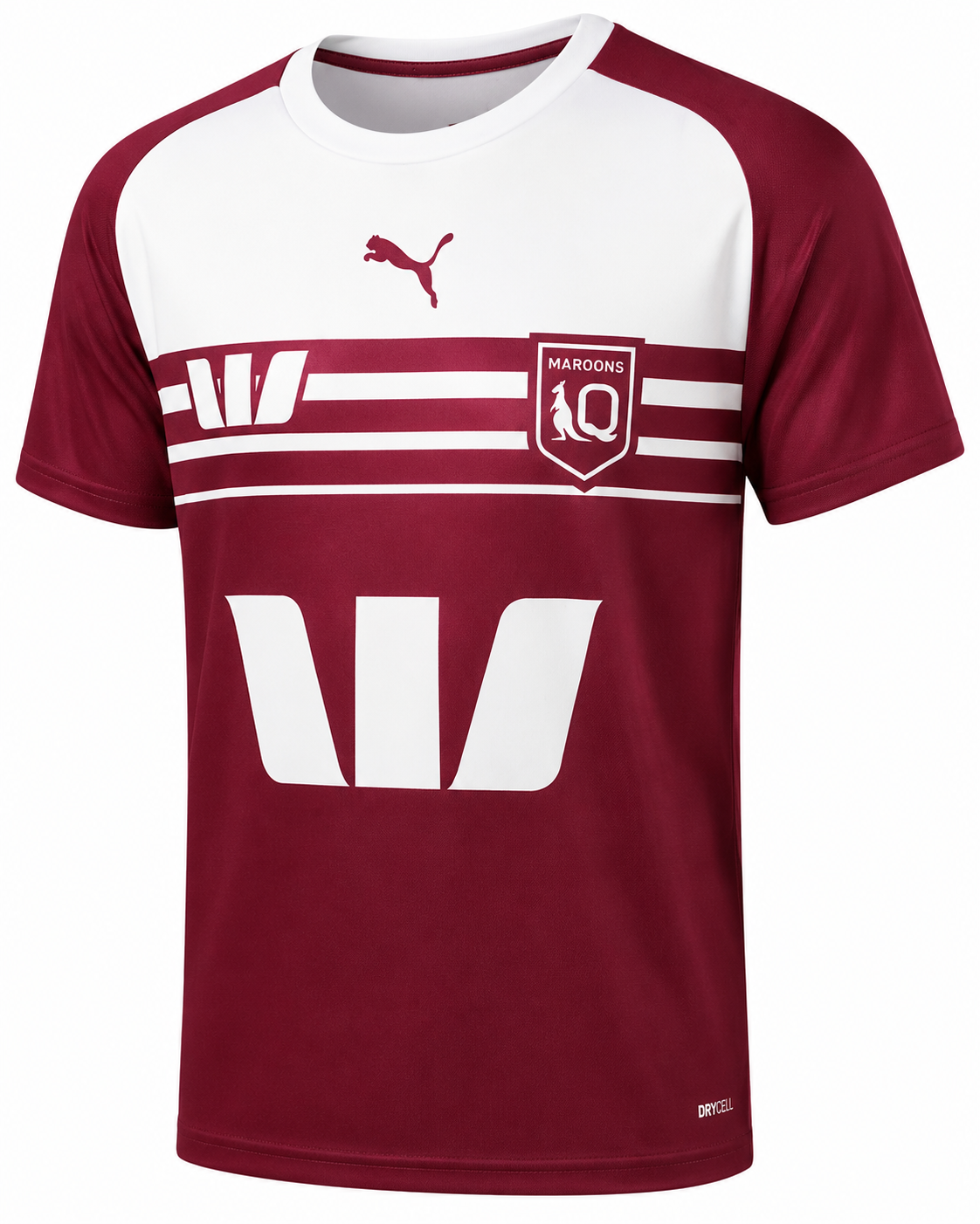 QLD Maroons State of Origin Kids Maroon Training Shirt