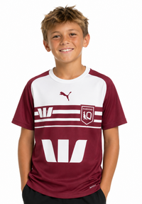 QLD Maroons State of Origin Kids Maroon Training Shirt