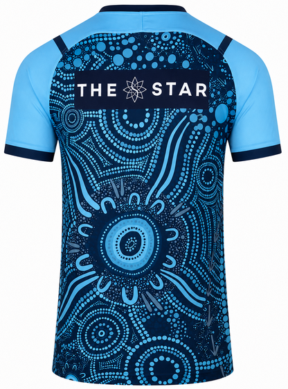 NSW Blues State of Origin Kids Indigenous Jersey