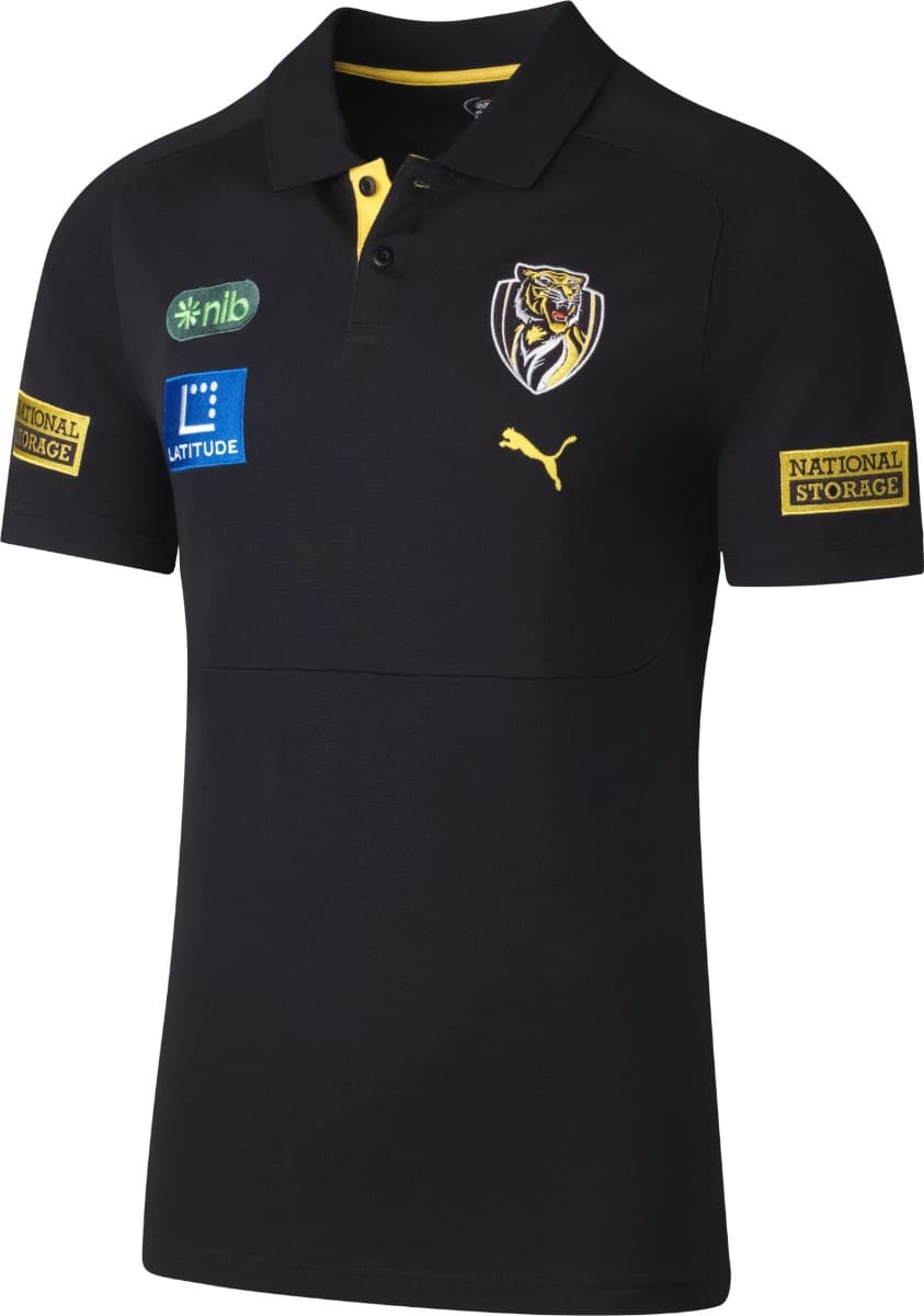 Richmond Tigers 2025 AFL Mens Team Polo Shirt