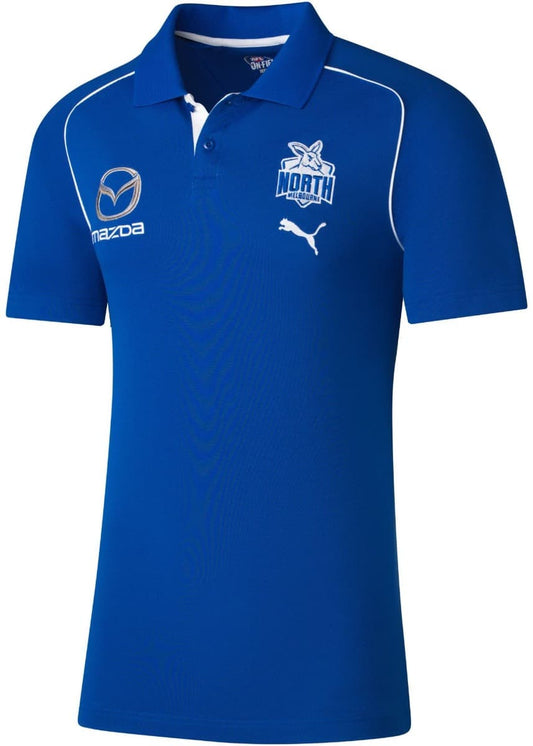 North Melbourne Kangaroos 2025 AFL Mens Team Polo Shirt