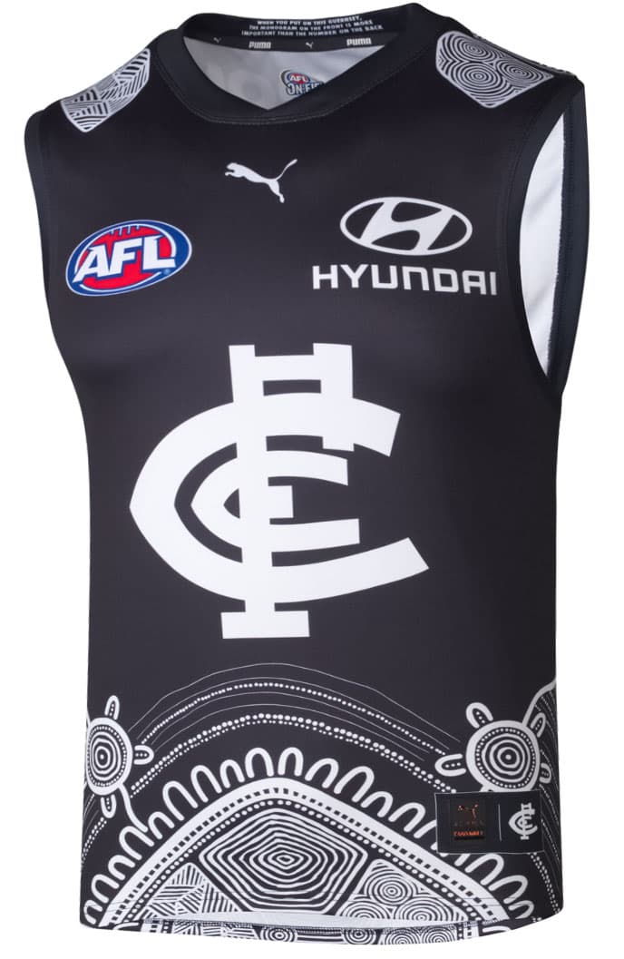 Carlton Blues 2025 AFL Kids Indigenous Guernsey