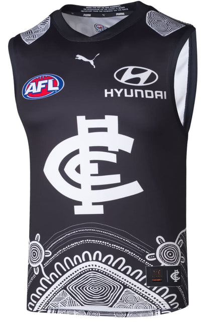 Carlton Blues 2025 AFL Kids Indigenous Guernsey