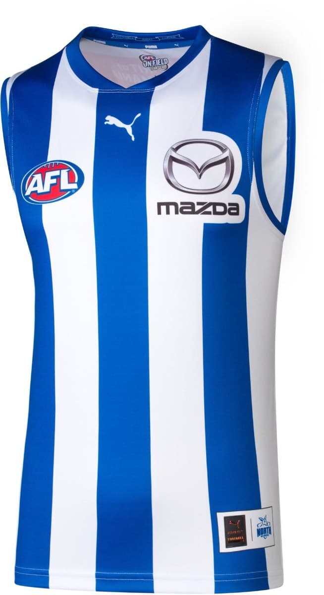 North Melbourne Kangaroos 2025 AFL Mens Home Guernsey