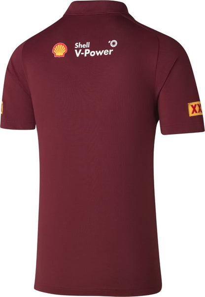 QLD Maroons State of Origin 2025 NRL Mens Black Team Polo Shirt