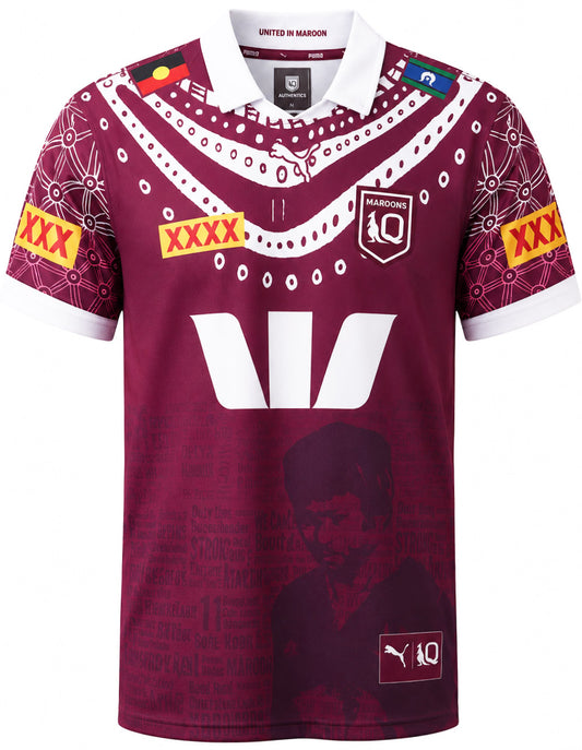 QLD Maroons 2025 State of Origin Mens Indigenous Jersey