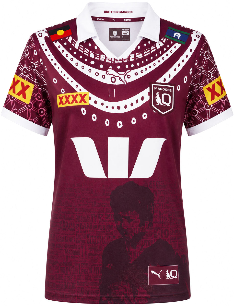 QLD Maroons 2025 State of Origin Ladies Indigenous Jersey