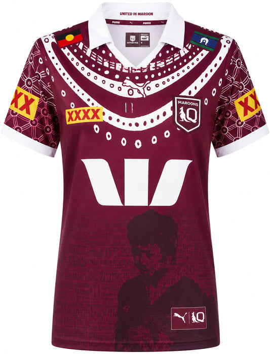 QLD Maroons 2025 State of Origin Ladies Indigenous Jersey