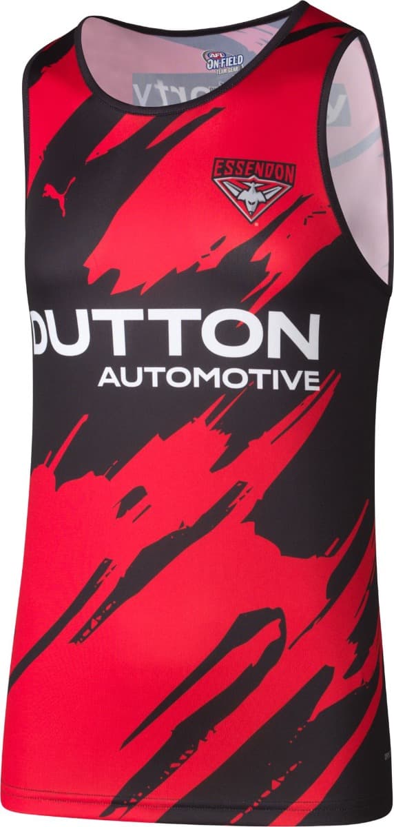Essendon Bombers 2025 AFL Mens Training Singlet