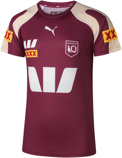 QLD Maroons 2026 State of Origin Mens Maroon Training Shirt