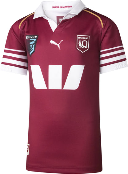QLD Maroons 2026 State of Origin Kids On Field Jersey