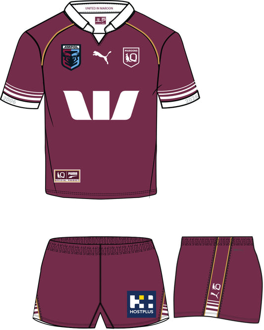 QLD Maroons 2026 State of Origin Toddler On Field Jersey